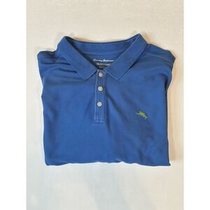 Men's Tommy Bahama Island Zone Short Sleeve Polo Royal Blue 3XL